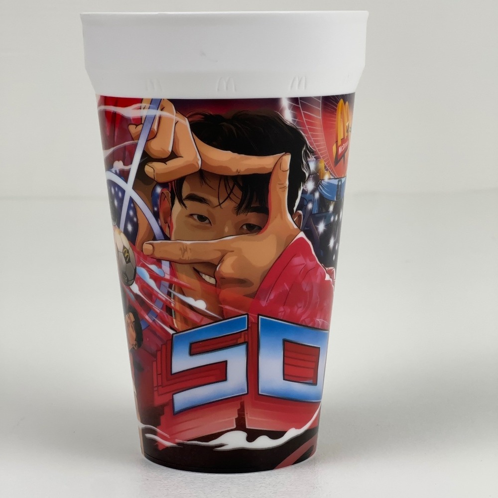 McDonalds FIFA World Cup 2026 Son Heung-min Collectible Plastic Cup Anime Style